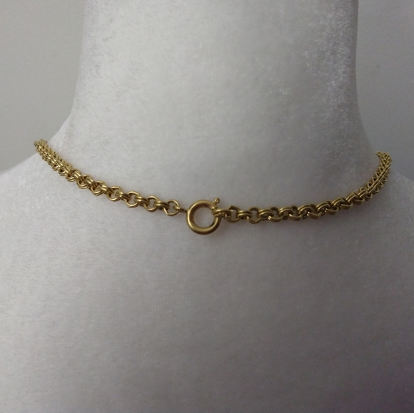 1972 Vintage Avon Faux Amethyst Gemstone Gold Tone Pendant Necklace 30" Chain - Picture 4 of 8